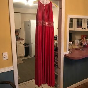 Coral Beaded Prom/Special Occasion Dress